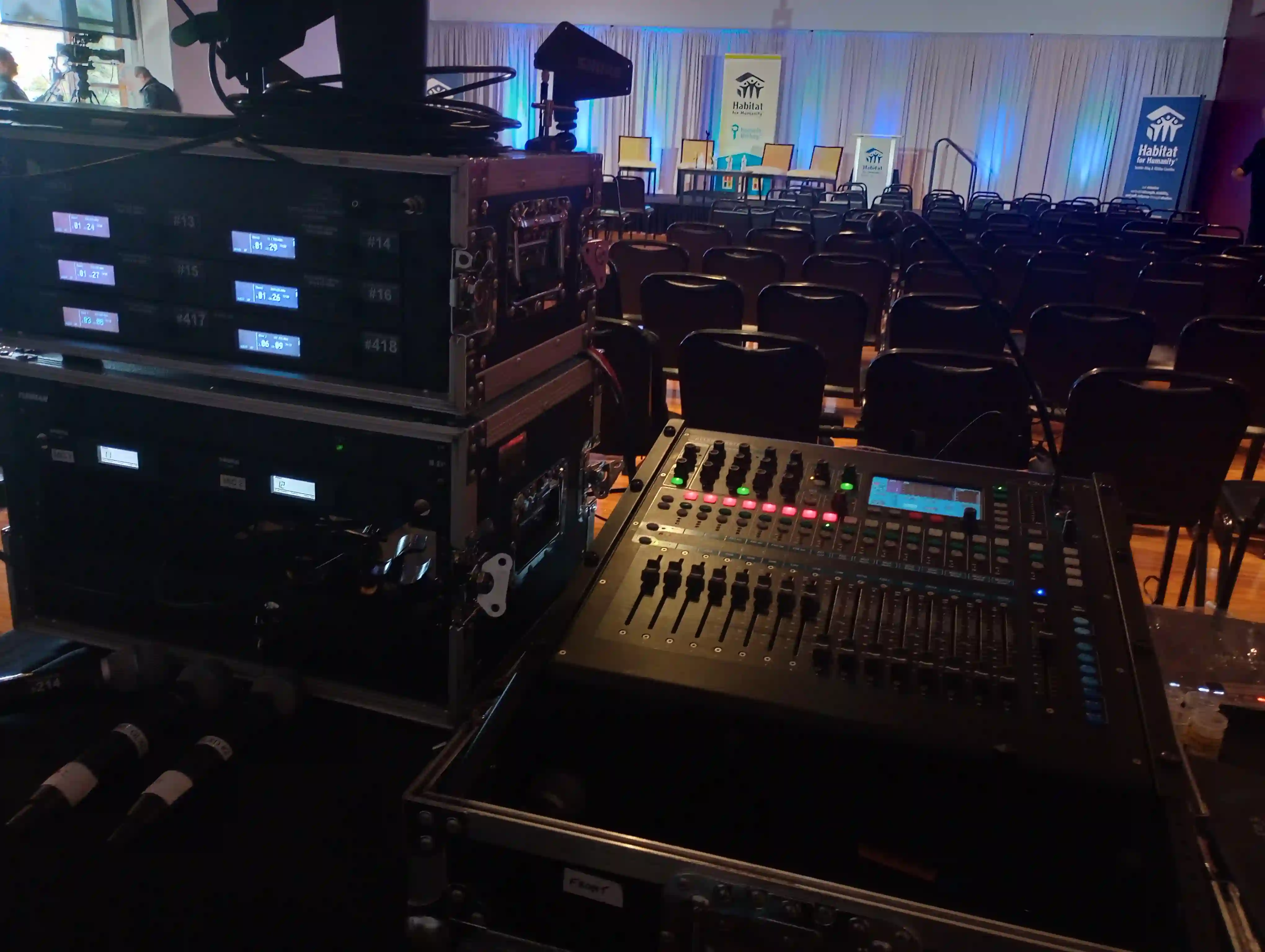 Reliable professional sound equipment setup